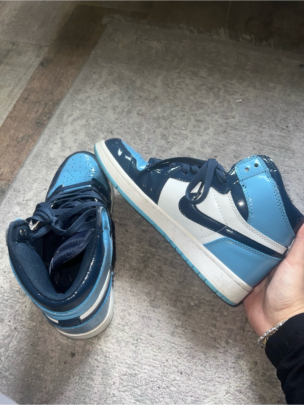 Nike 4s Cool blue sneakers